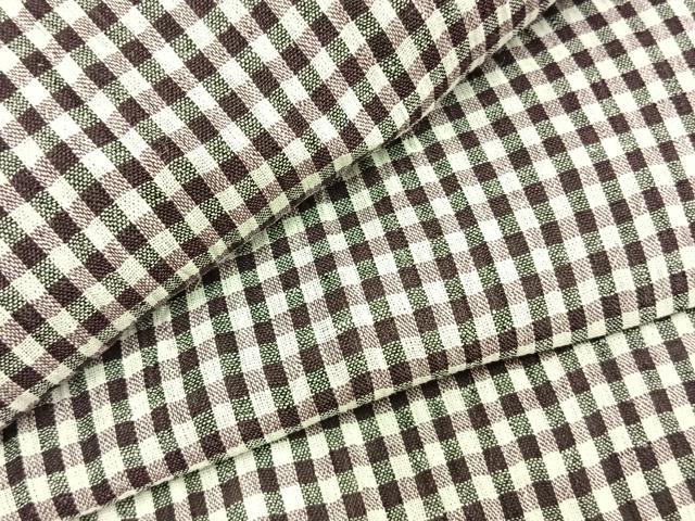 平和屋着物▽小紋　単衣　格子　未使用　AAAZ9618fy