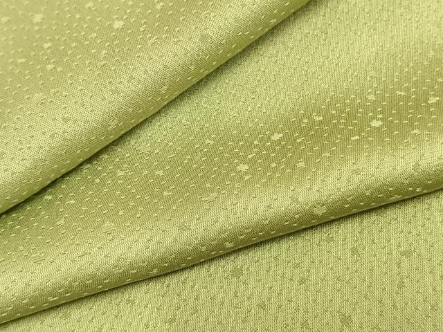平和屋着物▽上質な色無地　単衣　若菜色　正絹　逸品　AAAZ9628fy