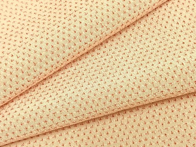 平和屋着物▽本塩沢　単衣　やまだ織　蚊絣　証紙付き　正絹　逸品　未使用　AAAZ9639fy_6
