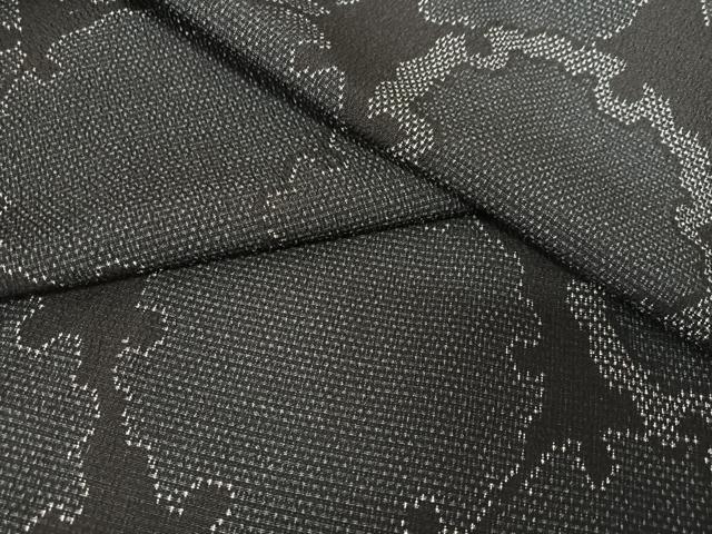 平和屋着物●白鷹お召　雪輪重ね文　正絹　逸品　AABA0117zg