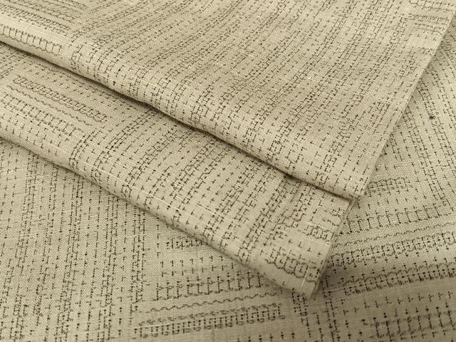 平和屋着物●結城紬　100亀甲　菱文　正絹　逸品　AABA0157zg