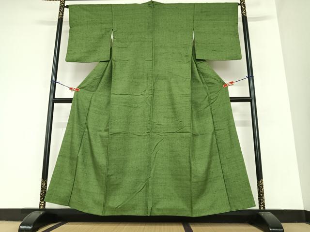 平和屋着物●結城紬　色無地　＆#40628；塵色　正絹　逸品　AABA0163zg 平和屋着物○結城紬 色無地 ＆#40628；塵色 正絹 逸品 AABA0163zgの