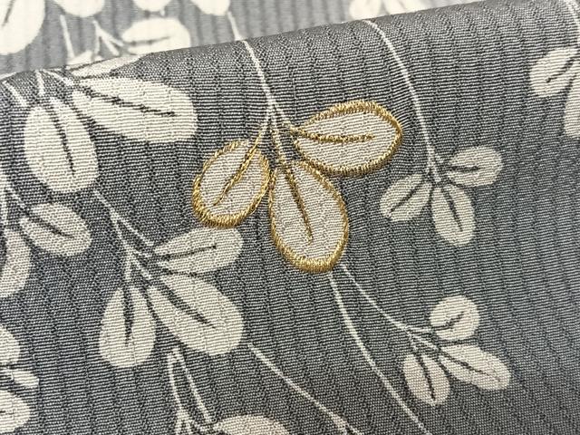 平和屋着物●伝統工芸士　築山政春　訪問着　刺繍　萩　暈し染め　正絹　逸品　AABA0180zg 平和屋着物○伝統工芸士 築山政春 訪問着 刺繍 萩 暈し染め 正絹 逸品
