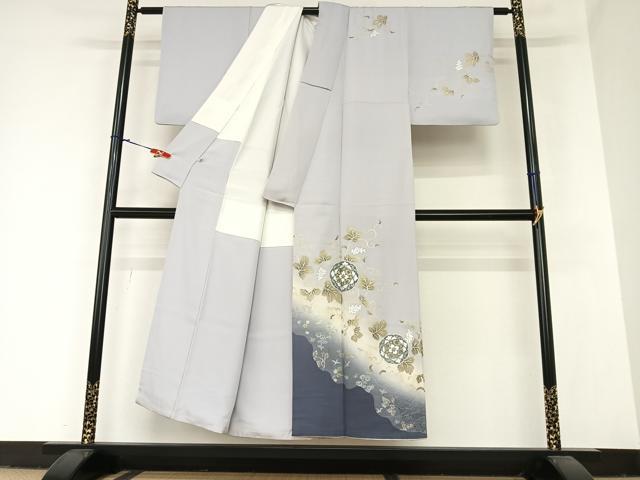 平和屋着物○太田洋 訪問着 花唐草文 暈し染め 金彩 正絹