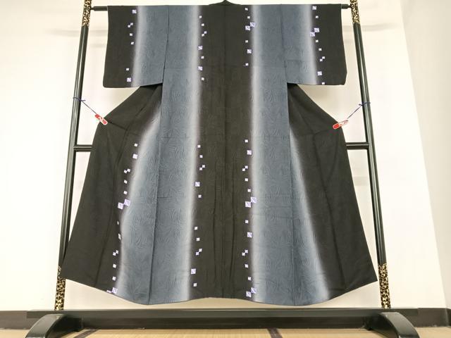 平和屋着物●訪問着　色紙文　暈し染め　正絹　逸品　AABA0193zg