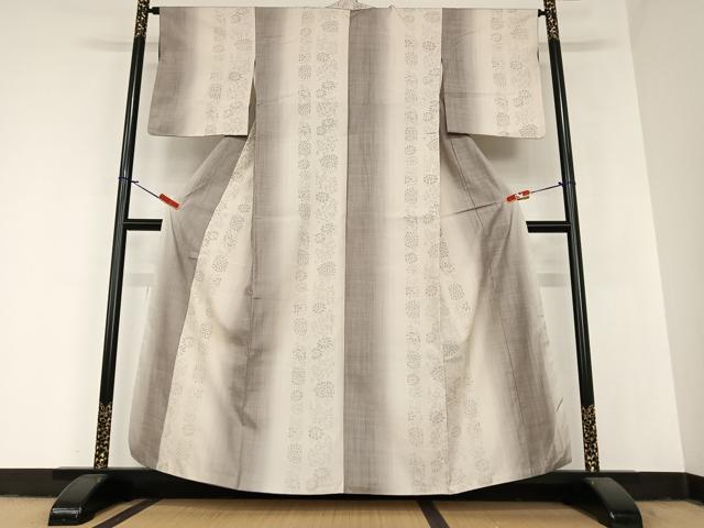 平和屋着物●結城紬　80亀甲　飛び亀甲柄　舞花間道　正絹　逸品　AABA0218zg