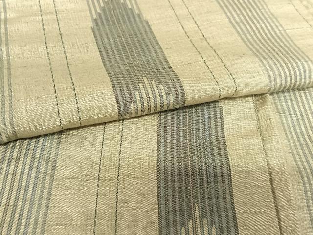 平和屋着物○上質な紬 矢羽根間道 正絹 逸品 AABA0252zg