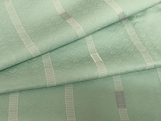 平和屋着物●上質な小紋　変わり縞　正絹　逸品　AABA0260zg