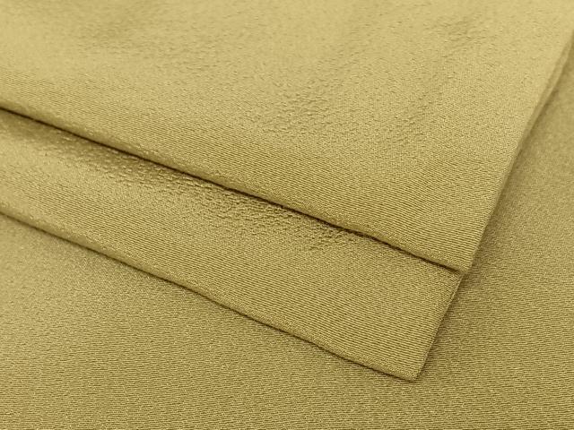 平和屋着物●上質な色無地　朽葉色　正絹　逸品　AABA0279zg