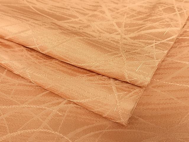 平和屋着物●上質な色無地　甚三紅色　正絹　逸品　AABA0300zg