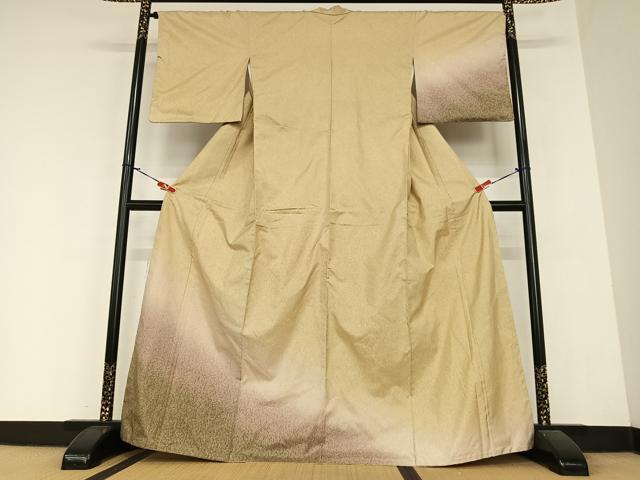 平和屋着物●本場染大島紬　訪問着　霞文　暈し染め　正絹　逸品　AABA0335zg