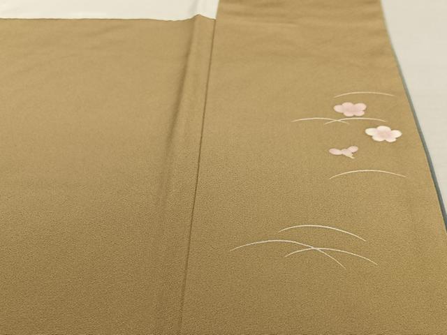 平和屋着物○池坊保子 訪問着 友禅 草花文 暈し染め 正絹 逸品