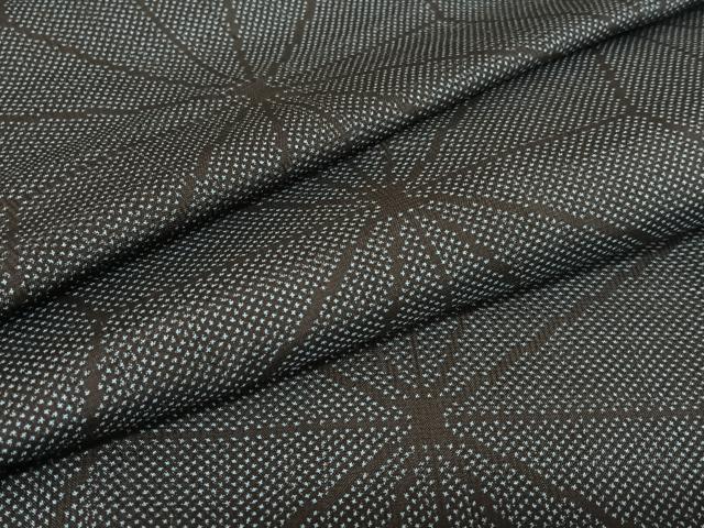 平和屋着物●本場大島紬　一元絣　麻の葉文様　正絹　逸品　未使用　AABA0358zg