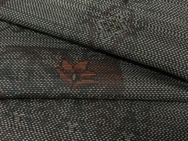 平和屋着物●本場大島紬　草花文　正絹　逸品　AABA0370zg