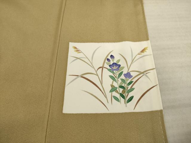 平和屋着物●訪問着　作家物　霞更紗葡萄唐草文　暈し染め　金彩　正絹　逸品　CAAW7248yc 平和屋着物○訪問着 作家物 霞更紗葡萄唐草文 暈し染め