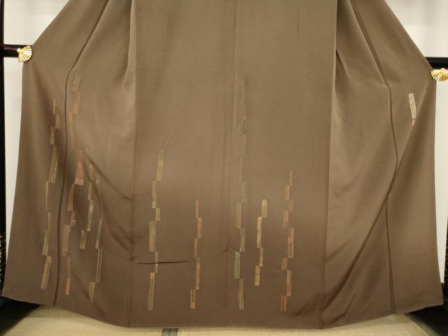 平和屋着物○川村久宣 訪問着 短冊文 暈し染め 金彩 正絹