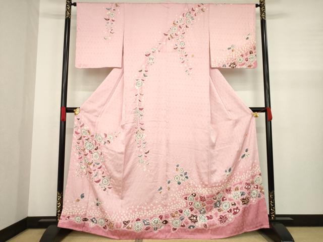 平和屋着物●訪問着　作家物　辻が花　絞り　正絹　逸品　未使用　AABA0785ck