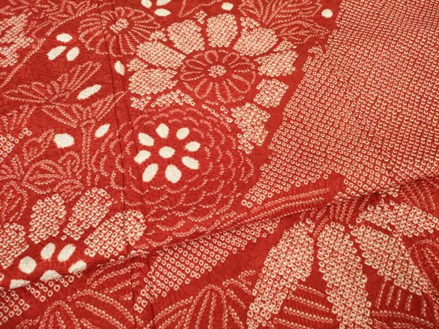 平和屋着物●豪華振袖　総絞り　流水花文　正絹　逸品　AABA0798ck 平和屋着物○豪華振袖 総絞り 流水花文 正絹 逸品 AABA0798ck