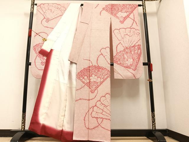 平和屋着物○豪華振袖 絞り 檜扇花文 正絹 逸品 AABA1241ph 平和屋着物