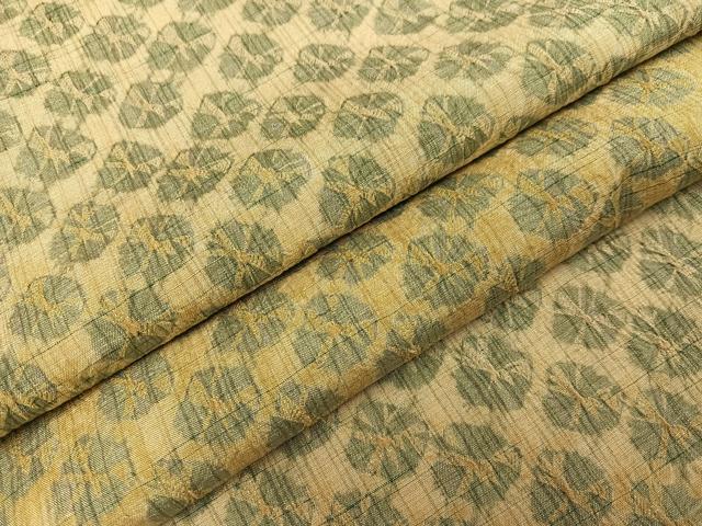 平和屋着物●上質な紬　絞り　正絹　逸品　AABA1245ph