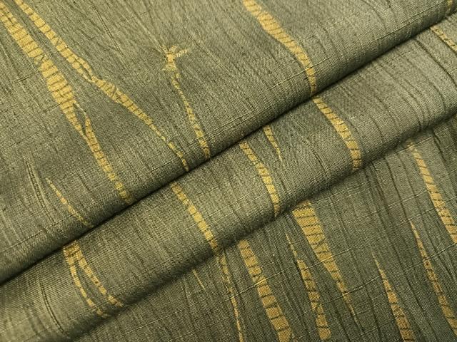 平和屋着物●上質な紬　竜巻絞り　正絹　逸品　AABA1273ph