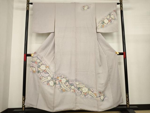 平和屋着物●訪問着　辻が花　絞り　暈し染め　正絹　逸品　AABA1336ck