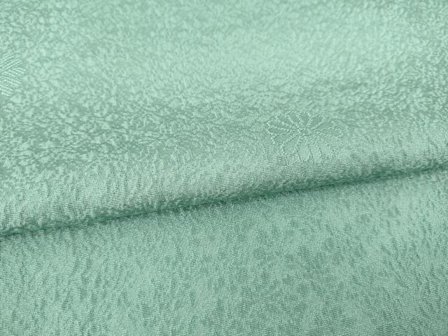 平和屋着物○上質な色無地 舞花地紋 薄青色 正絹 逸品 未使用