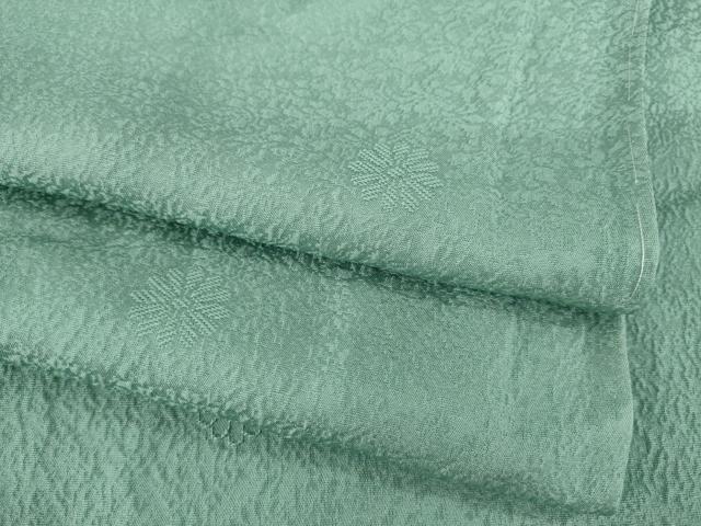 平和屋着物●上質な色無地　舞花地紋　薄青色　正絹　逸品　未使用　AABA1343ck