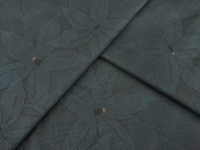 新品未使用☆女の子☆まとめ売り 平和屋着物○本場大島紬 カタス7マルキ 花尽くし 黒地 正絹 逸品