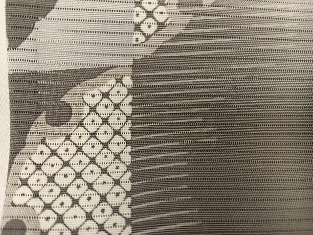 平和屋着物＊夏物 訪問着 絽 雪輪 暈し染め 黒地 正絹 逸品 AABA2490np