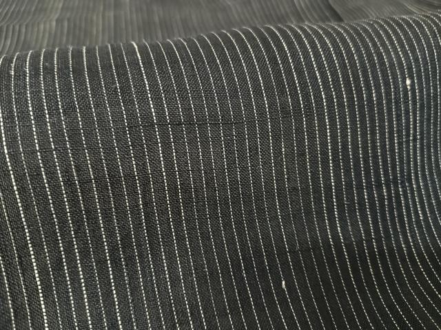 平和屋着物＊夏物　男性　上布　縞　麻　逸品　AABA2500np_4