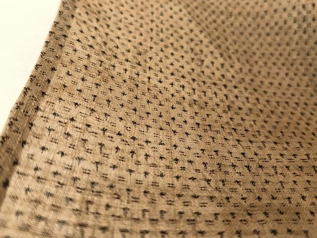 平和屋着物＊夏物　越後上布　十字絣　麻　逸品　AABA2501np 平和屋着物＊夏物 越後上布 十字絣 麻 逸品 AABA2501np