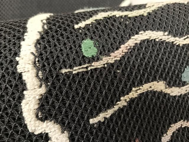 平和屋着物＊夏物　八寸名古屋帯　雪輪文　正絹　逸品　AABA2544np_3