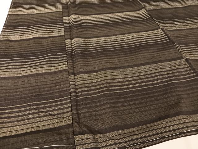 平和屋着物●上質な紬　縞　正絹　逸品　未使用　AABA2628np 平和屋着物○上質な紬 縞 正絹 逸品 未使用 AABA2628np