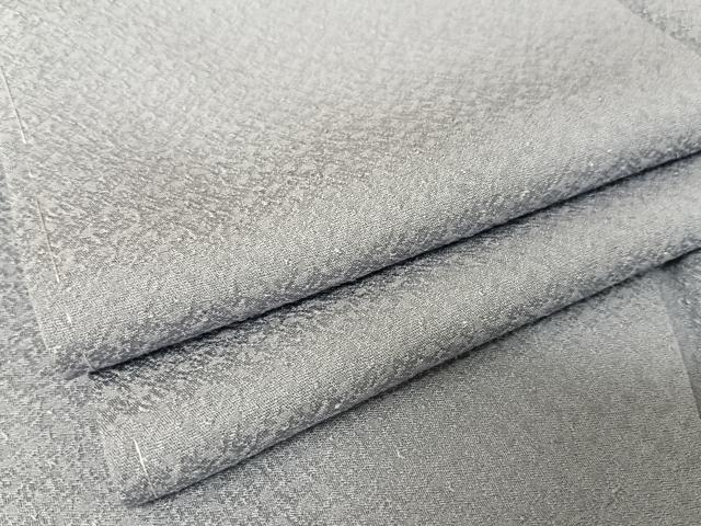 平和屋着物●上質な色無地　紋意匠　薄鼠色　正絹　逸品　未使用　AABA2637np