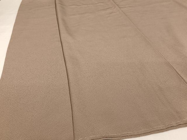 平和屋着物○上質な色無地 作家物 鉄線染 茶鼠色 正絹