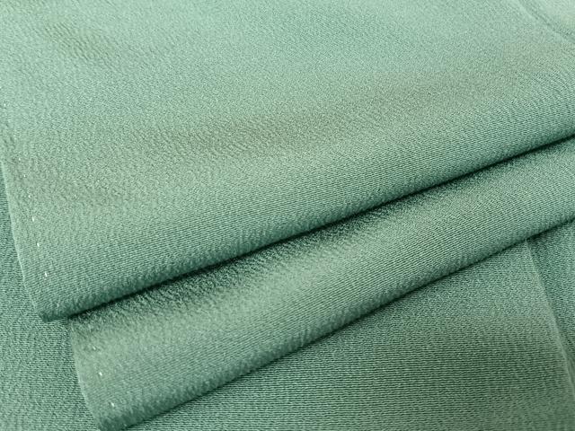 平和屋着物●上質な色無地　青碧色　正絹　逸品　未使用　AABA2639np