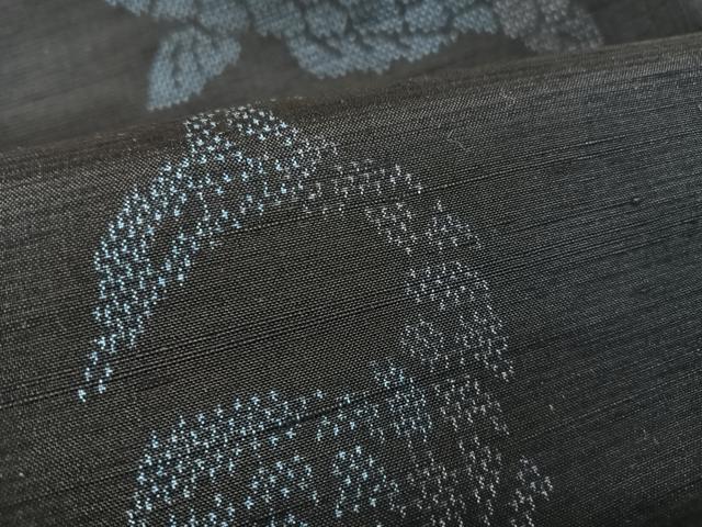 平和屋着物○上質な紬 鯉 正絹 逸品 AABA2659np 紬