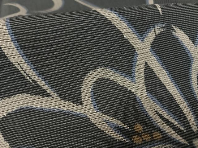 平和屋着物○上質な紬 花文 正絹 逸品 AABA2662np