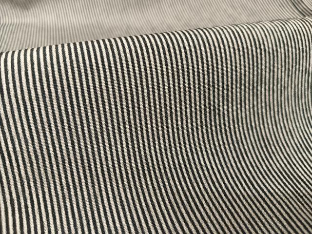 平和屋着物○男性 江戸小紋 万筋 黒×白 正絹 逸品 AABA2672np