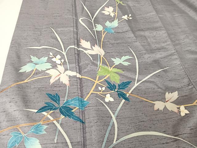 平和屋着物○本加賀友禅作家 成竹登茂男 訪問着 紬地