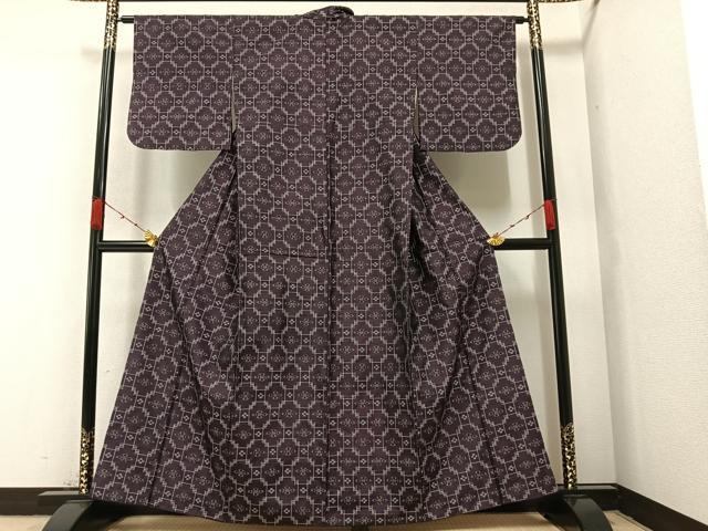 平和屋着物○本場琉球絣 紬 正絹 逸品 AABA2684ph