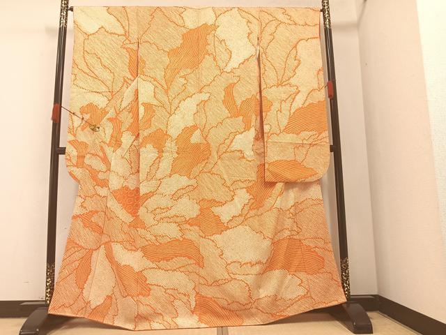 平和屋着物●豪華振袖　絞り　牡丹文　正絹　逸品　AABA2712ph