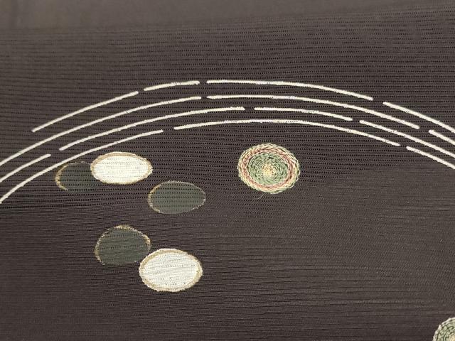 平和屋着物＊夏物　訪問着　絽　刺繍　丸文　正絹　逸品　AABA2801jd 平和屋着物＊夏物 訪問着 絽 枝花文 正絹 逸品 AABA9331jdの通販 by