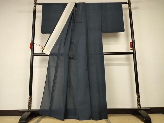 平和屋着物＊夏物 本場大島紬 夏大島 幾何学文様 正絹 逸品 AABA2802jd