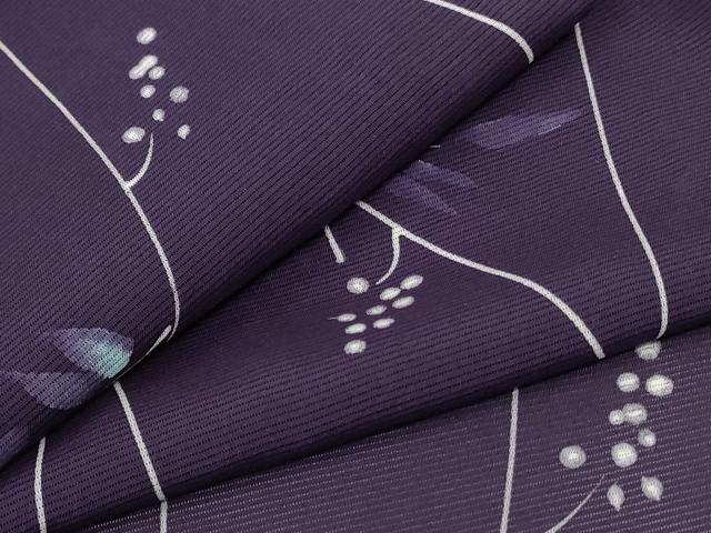 平和屋着物＊夏物　小紋　絽　手描き　葡萄文　正絹　逸品　AABA2806jd