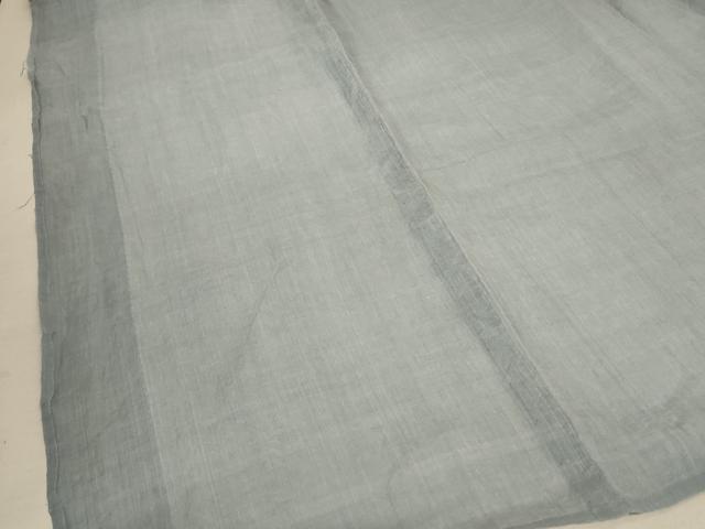 平和屋着物＊夏物　男性　色紋付　灰青色　麻　AABA2816jd 平和屋着物＊夏物 男性 色紋付 灰青色 麻 AABA2816jd