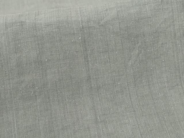 平和屋着物＊夏物 男性 色紋付 灰青色 麻 AABA2816jd