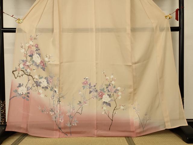 平和屋着物＊夏物　訪問着　絽　草花文　正絹　逸品　未使用　AABA2820jd_2