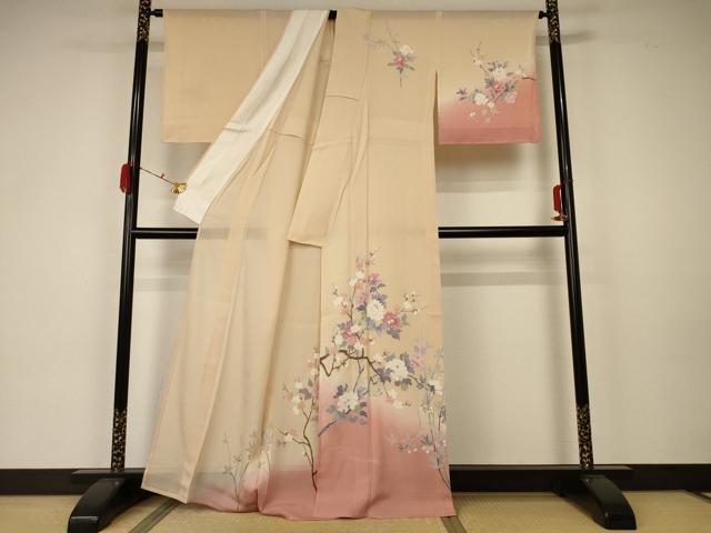 平和屋着物＊夏物　訪問着　絽　草花文　正絹　逸品　未使用　AABA2820jd_1